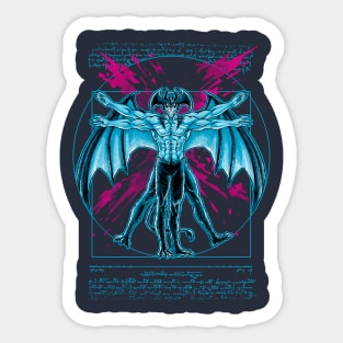 Vitruvian Devil Sticker